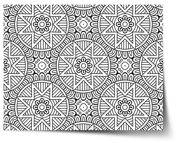 Sablio Plagát Hviezdy mehendi - 60x40 cm