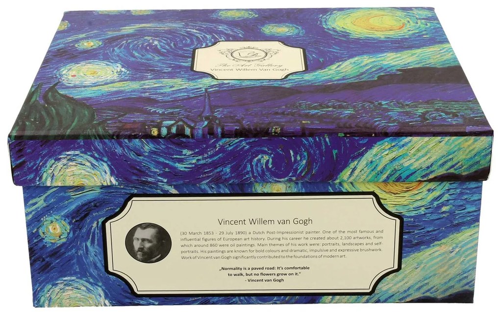 Porcelánová šálka s podšálkou Van Gogh Starry Night 90 ml sada 2ks