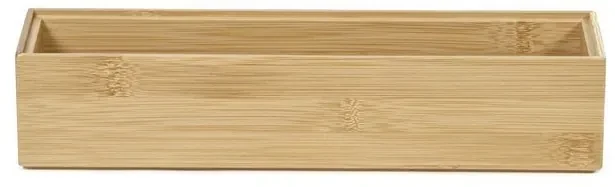 Organizér Compactor Bamboo Box, 30 x 7,5 x 6,35 cm, prírodné drevo