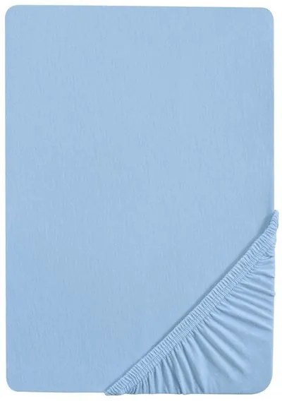 Biberna Napínacia džersejová plachta (ľadová modrá, 140 – 160 x 200 cm)  (100227068)