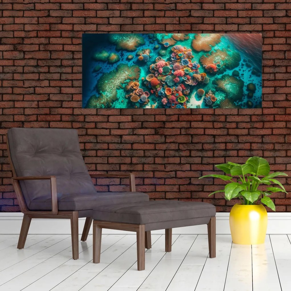 Obraz - Pohľad na more (120x50 cm)