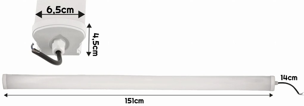BERGE LED panel LEO - 150cm - 70W - 230V - neutrálna biela