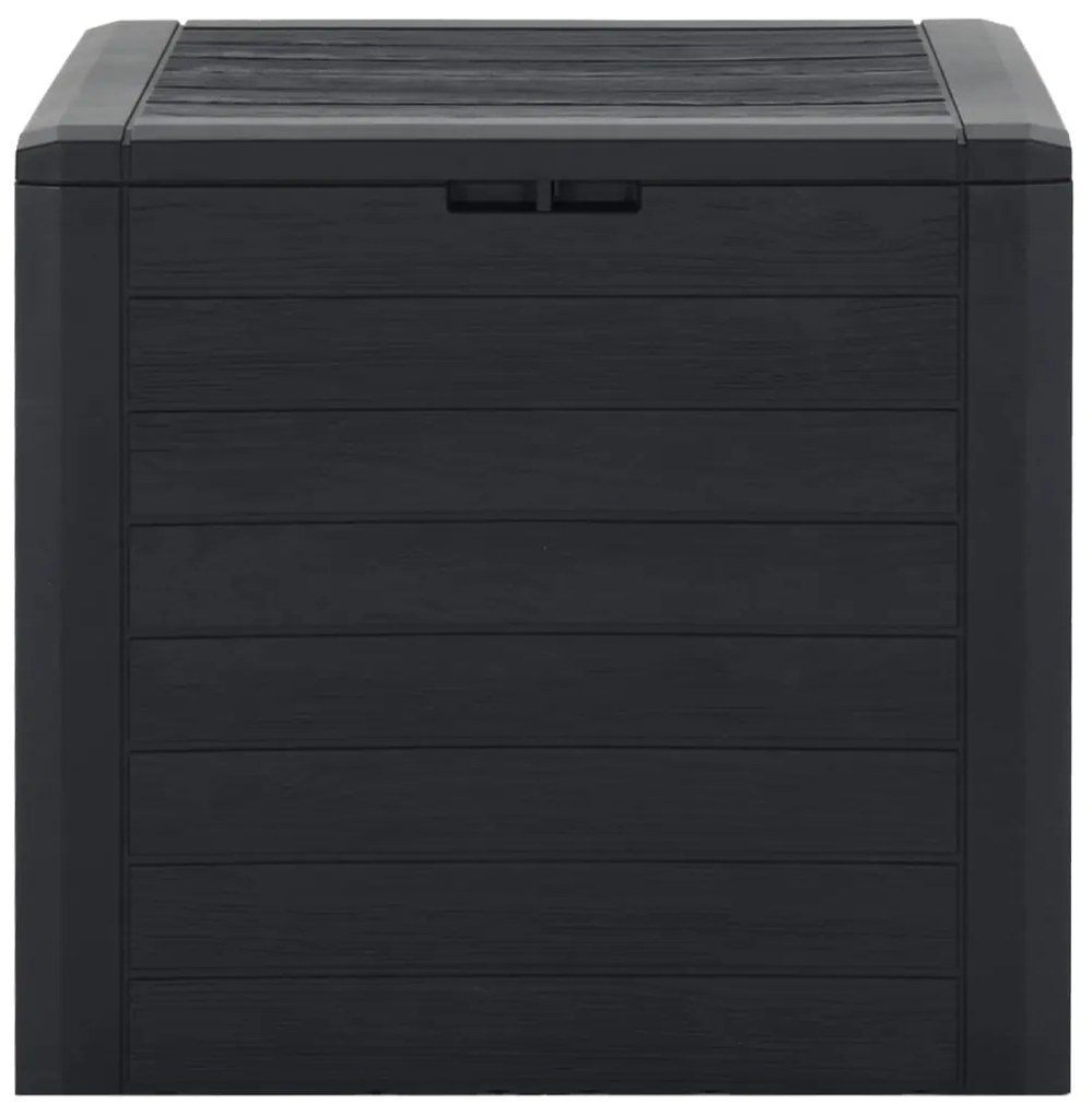 vidaXL Záhradný úložný box antracitový 58,5x46x55 cm polypropylénový