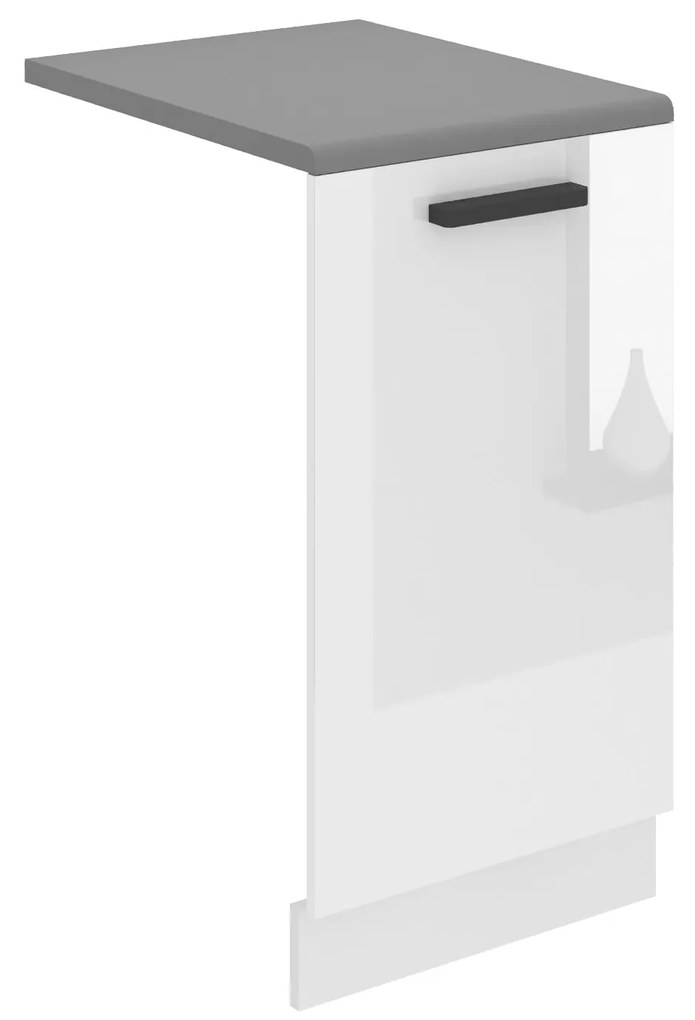 Panel na umývačku Bekini Premium Full Version zakrytý 45 cm biely lesk s pracovnou doskou