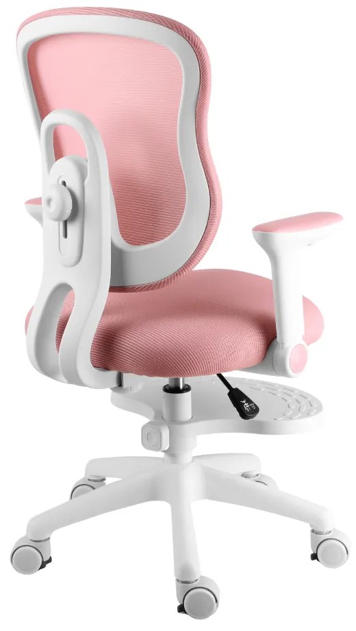 Detská rastúca stolička Neoseat MIKY — látka, ružová