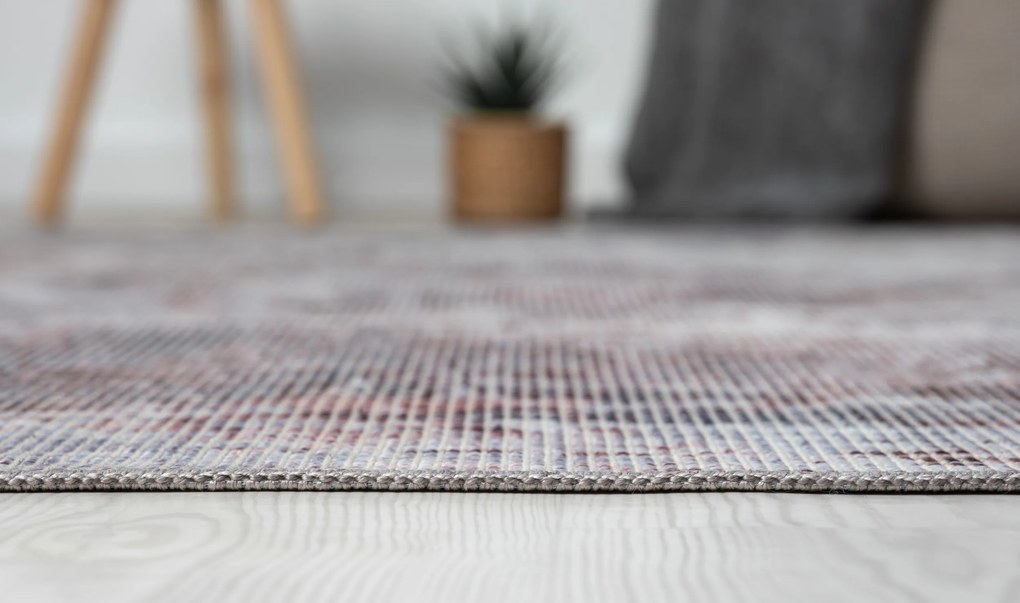 Kusový koberec Avery grau/braun – na von aj na doma, 200x290, šedá, chodba / predsieň, My Flair