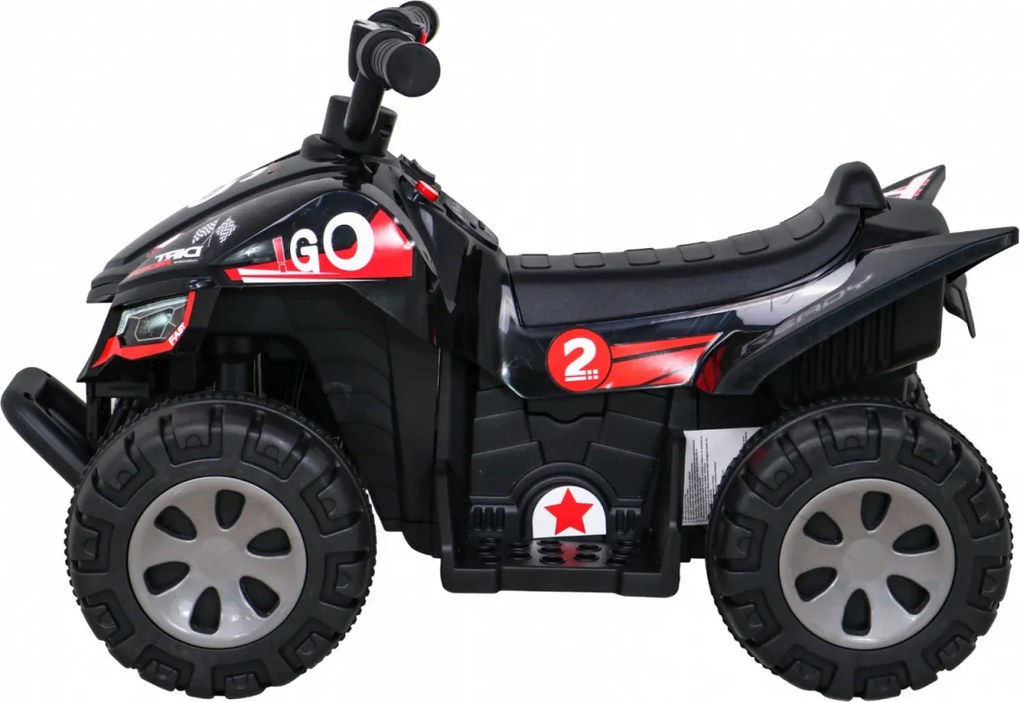 Ramiz Najrýchlejšia batériová štvorkolka pre deti Čierna + 25W motor