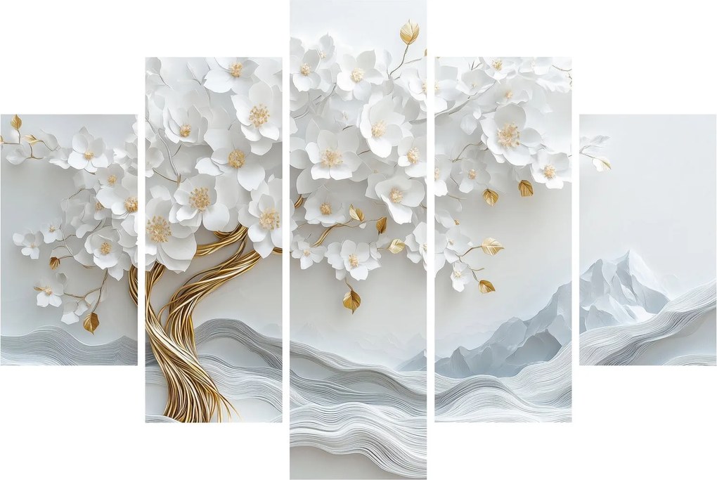 Obraz – 3D elegantný strom života (150x105 cm)