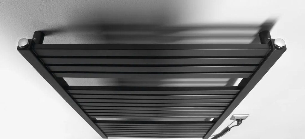 Aqualine Sapho, TONDI-E elektrické vykurovacie teleso, rovné, 600x970 mm, 400W, čierna matná, DE466T