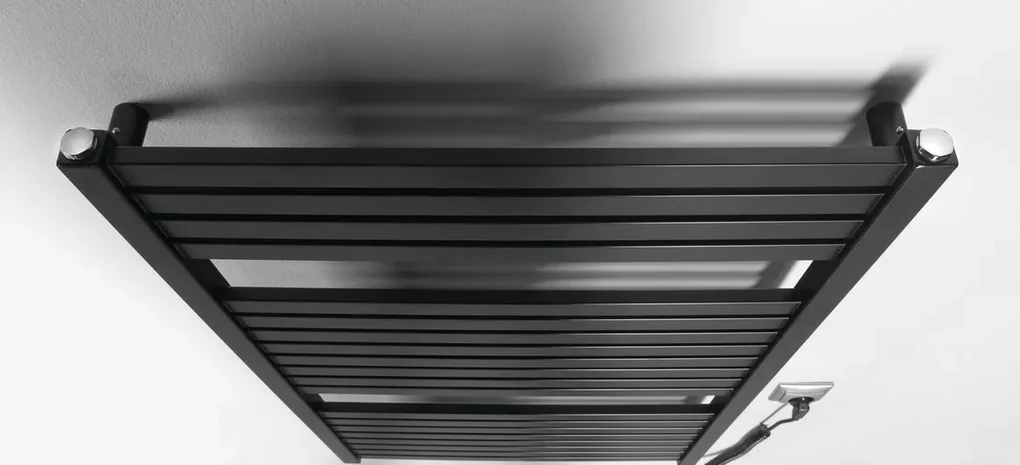 Aqualine Sapho, TONDI-E elektrické vykurovacie teleso, rovné, 600x970 mm, 400W, čierna matná, DE466T