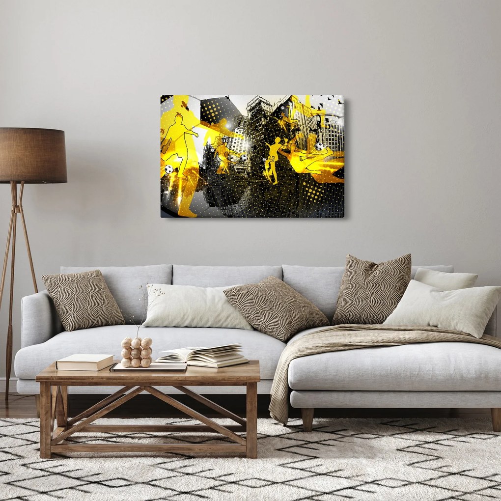 Obraz - Futbal vo veľkomeste (90x60 cm)