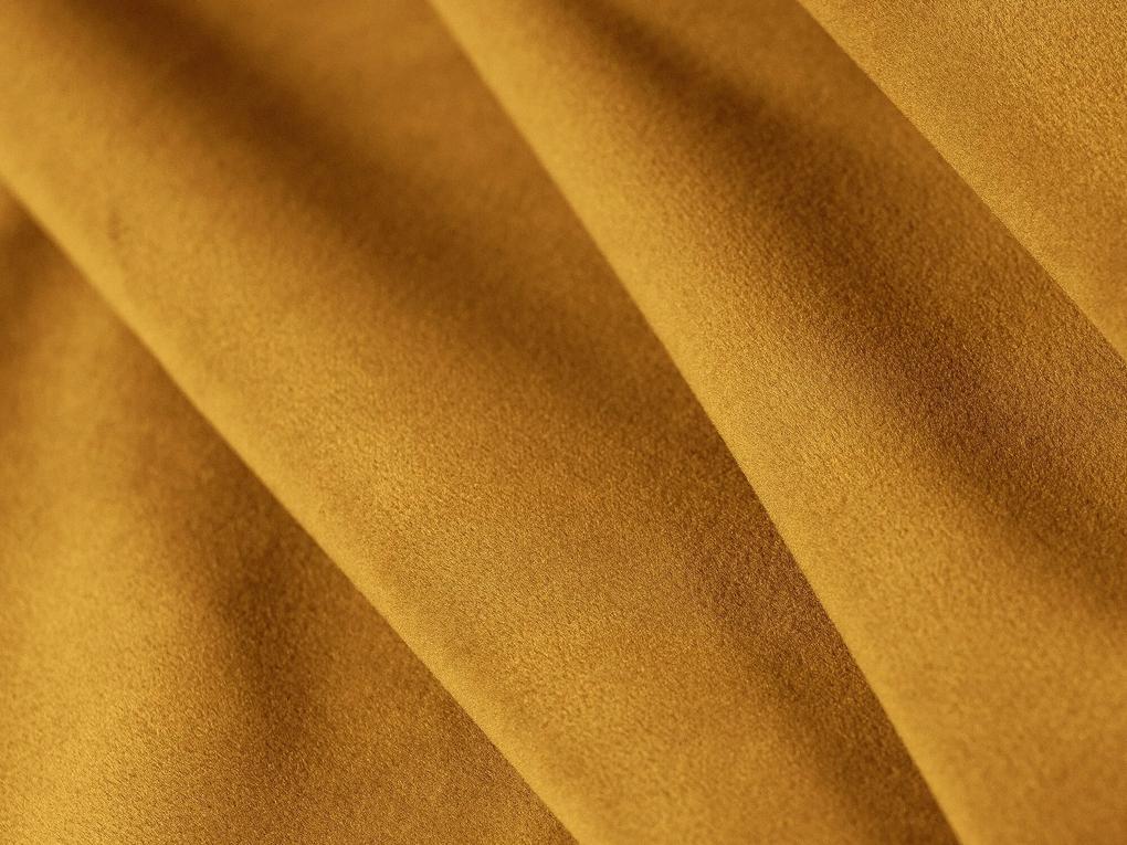 Modulárna trojmiestna pohovka bella 282 cm zamat žltá MUZZA