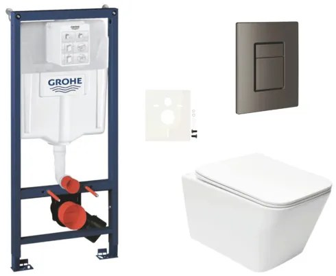 Závesný wc set do ľahkých stien / predstenová montáž Swiss Aqua Technologies Infinitio SIKOGRSIN12SCAL0
