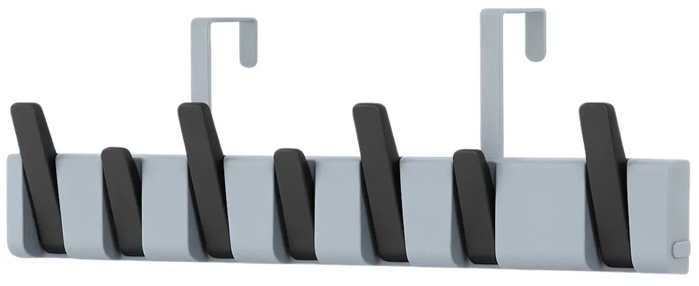 Nástenný vešiak PIANO HANGER 45,5x11 cm, sivo-čierny