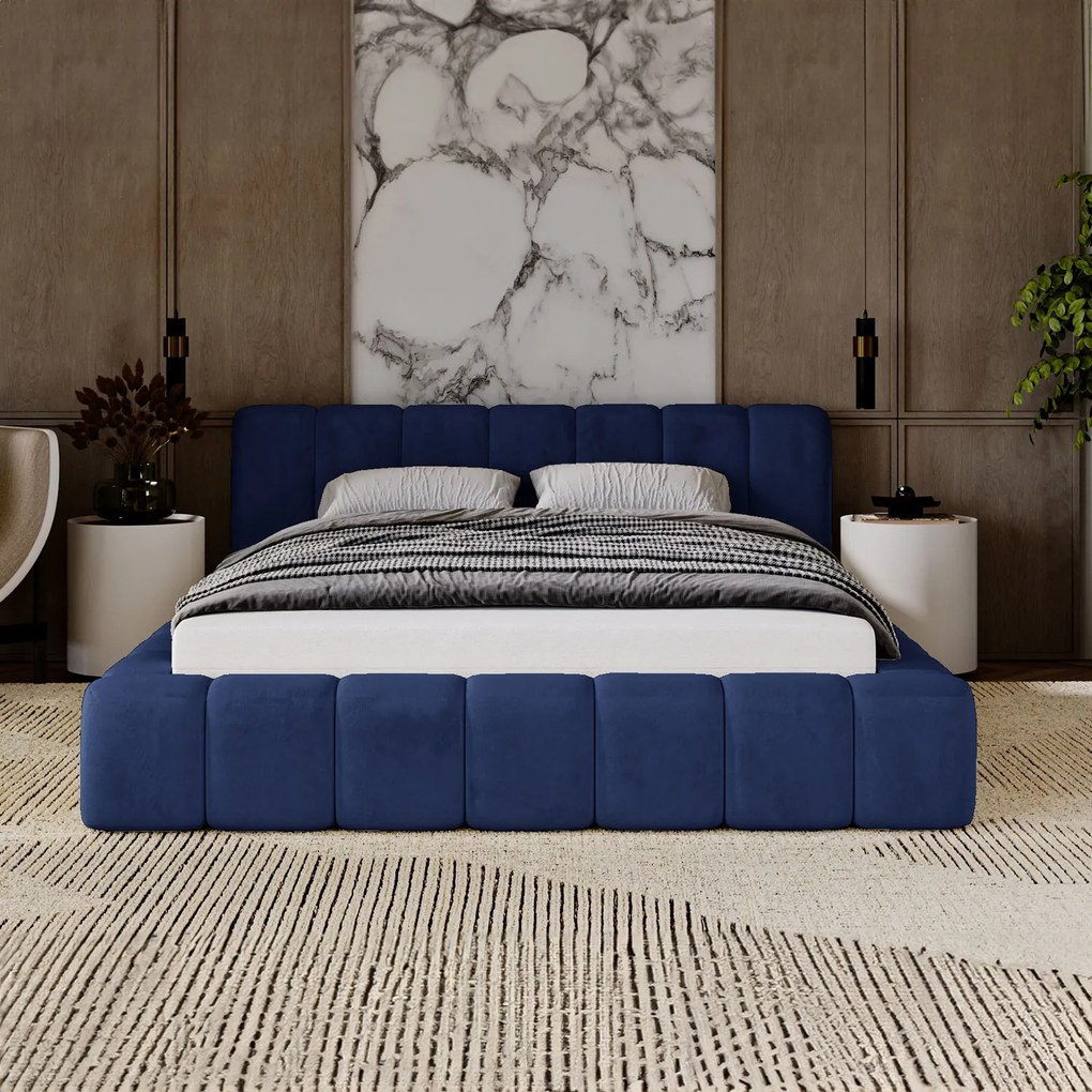 PROXIMA.store - Minimalistická čalúnená posteľ NETTIE ROZMER: 180 x 200 cm, TYP ROŠTU: KOVOVÝ ROŠT