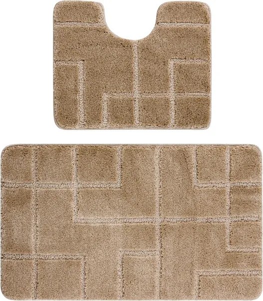 Sada kúpeľňových koberčekov SUPREME LINES línie, béžová