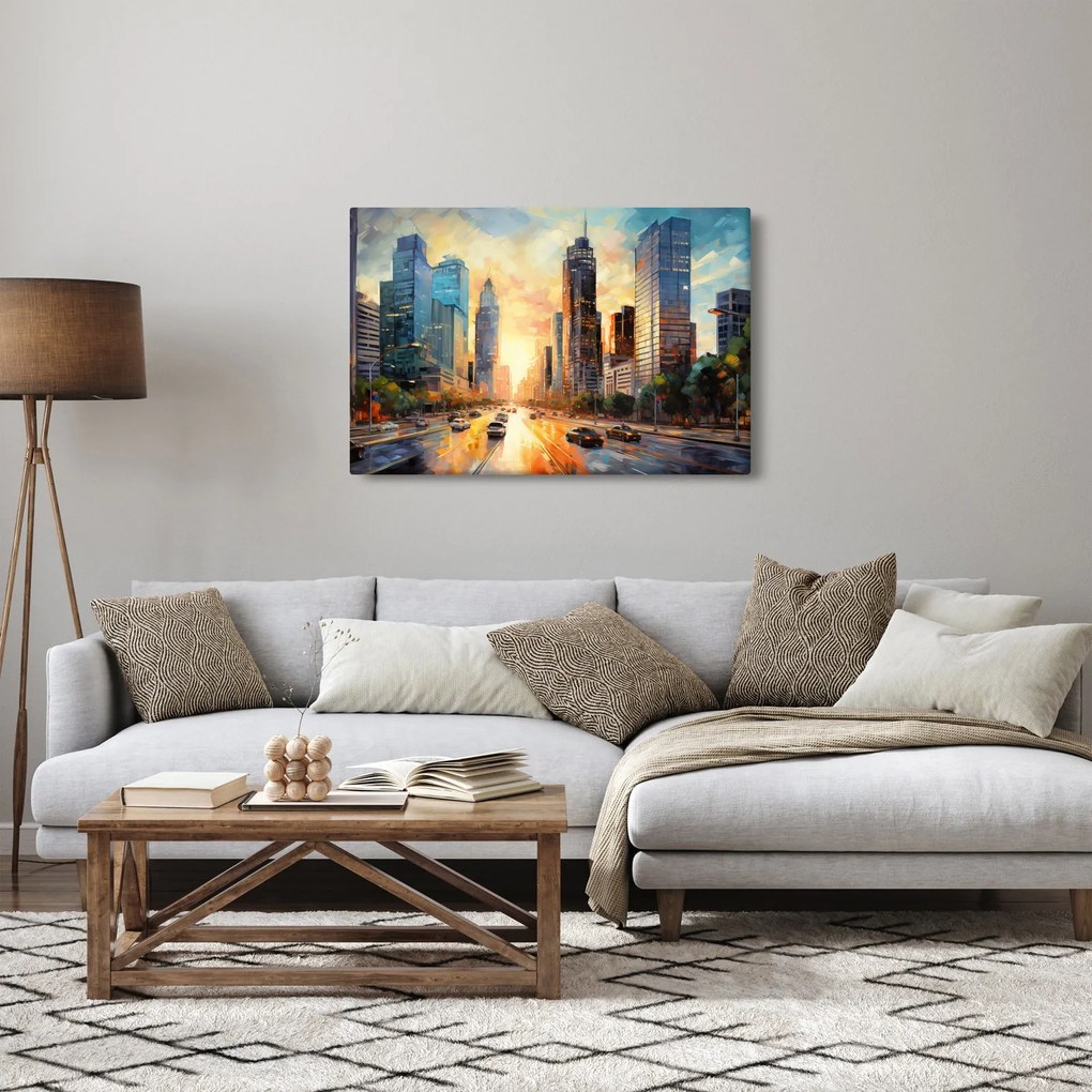 Obraz - Maľba mesta (90x60 cm)