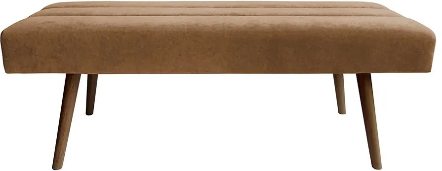 Hnedá lavica Explicit Suede 130 × 41 × 43 cm