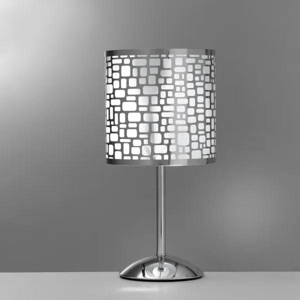 ONLI - Stolná lampa BRUCE 1xE27/15W/230V 40 cm matný chróm