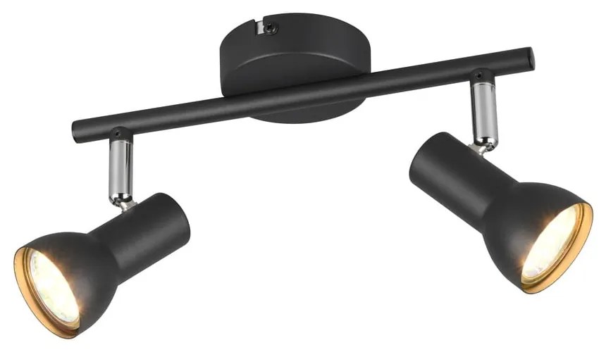 Čierne bodové svietidlo ø 8 cm Cantar – Reality