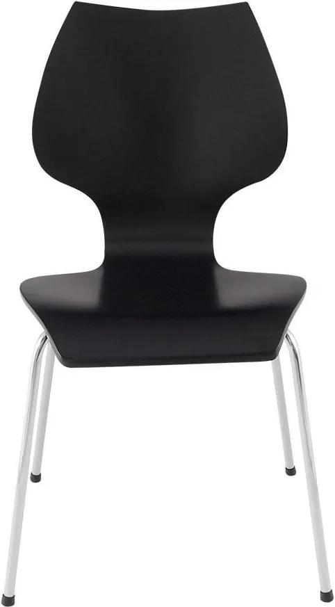 Moderné stolička Elipsa čierna