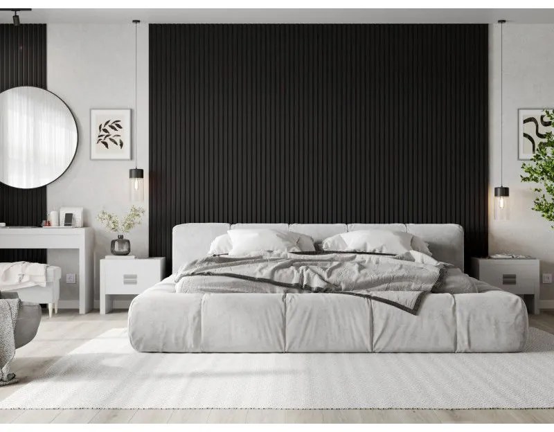 Mexen Lam-F, akustické stenové lamely 275 × 31,5 cm, filc 6 mm, čierna lesklá, S105-275317-2812-055