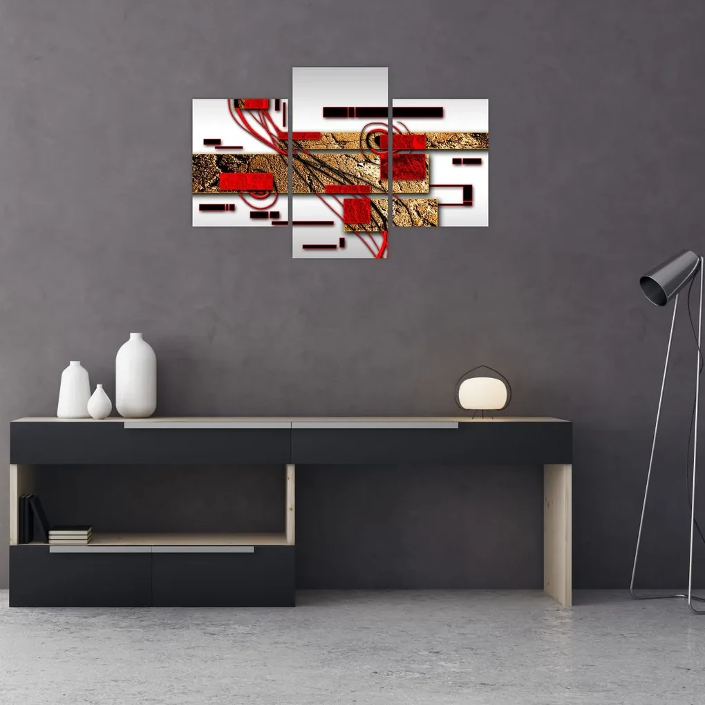 Obraz abstrakcie (90x60 cm)
