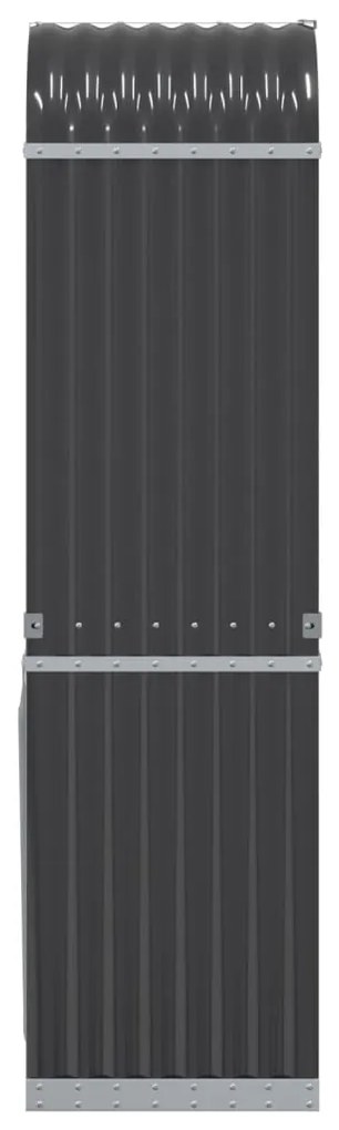 Držiak na polená antracitový 40x45x170 cm pozinkovaná oceľ