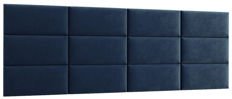 Čalúnený panel na stenu Quito 30x60 cm - tmavomodrá