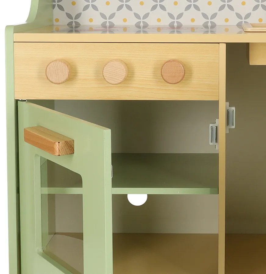 KIK Mätová drevená kuchynka z MDF pre deti