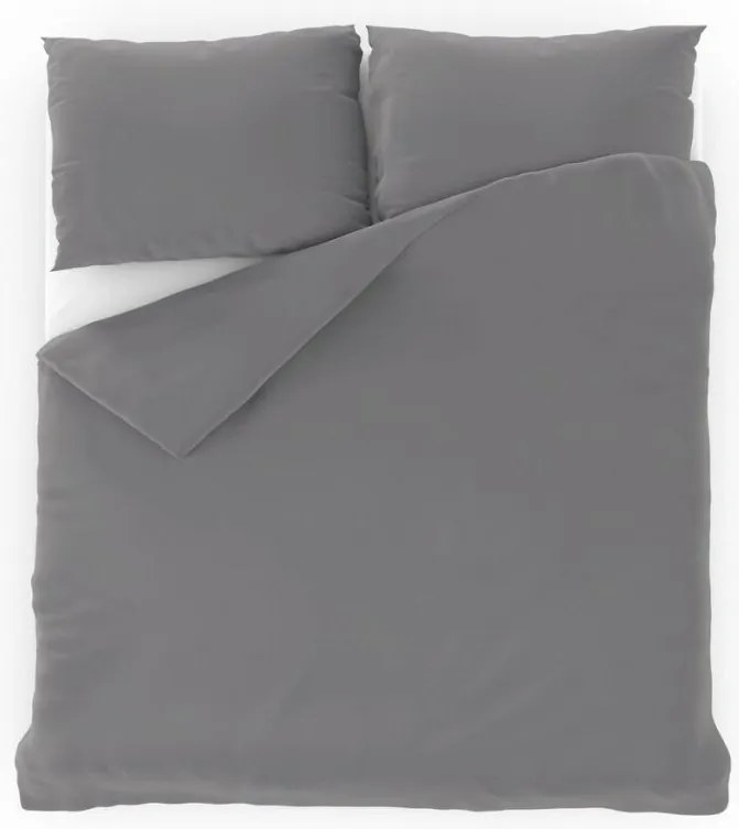 Kvalitex Bavlnené obliečky svetlosivá, 200 x 200 cm, 2 ks 70 x 90 cm