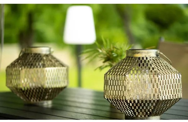 LED Solárne svietidlo LAURA 1xE27/1,2V 300 mAh IP44