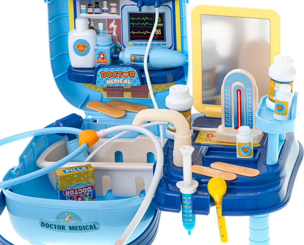 KIK Detská lekárska súprava 34 dielna v kufríku – vzdelávacia hračka, ideálny darček