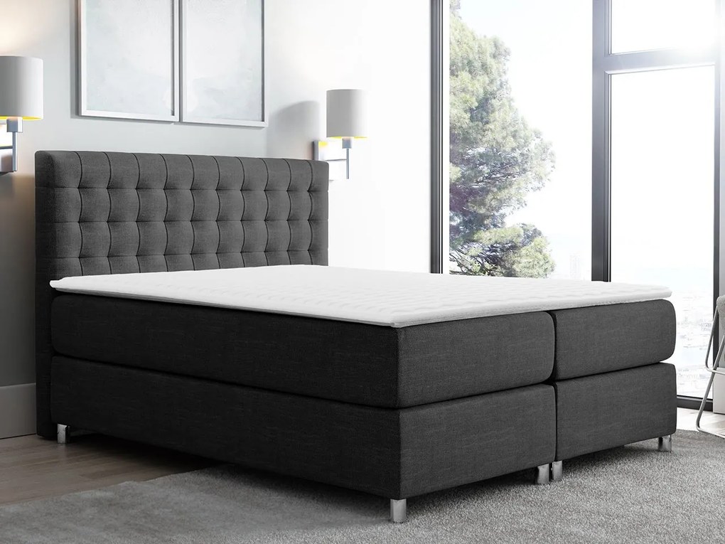 Kontinentálna posteľ Korti, Rozmer postele: 160x200, Dostupné poťahy: Ikar 5