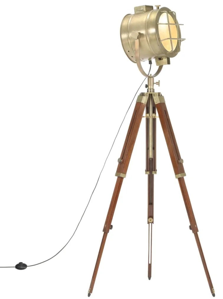 vidaXL Lampa na statíve 165 cm mangovníkový masív
