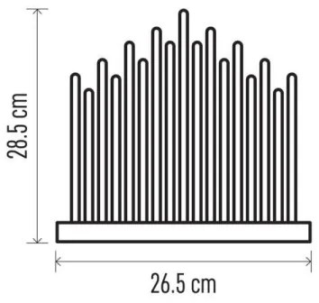 LED Vianočný svietnik 17xLED/3xAA červená