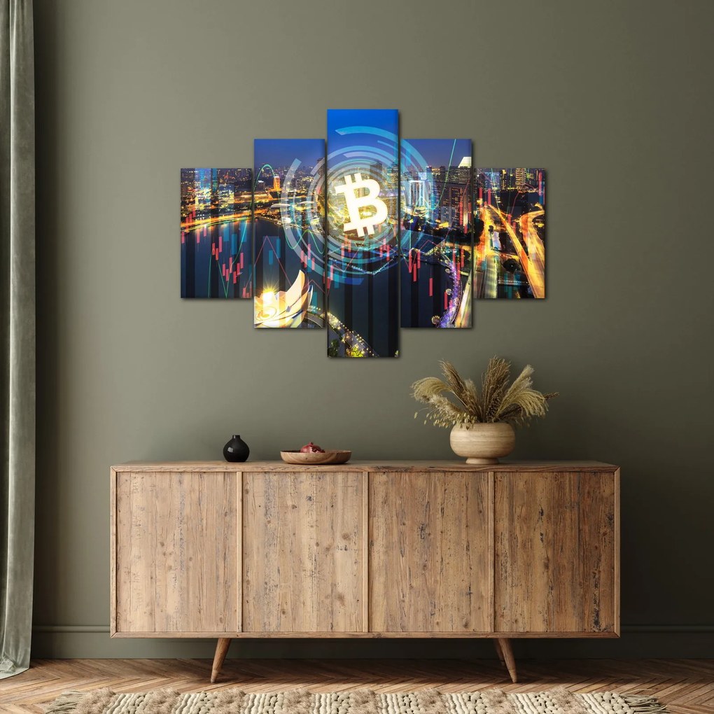 Obraz - Mesto investícií (150x105 cm)