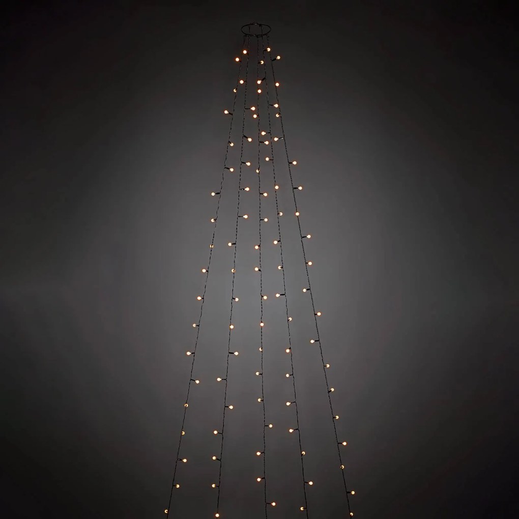 Vianočný LED stromček vopred zostavené glóbusy 200