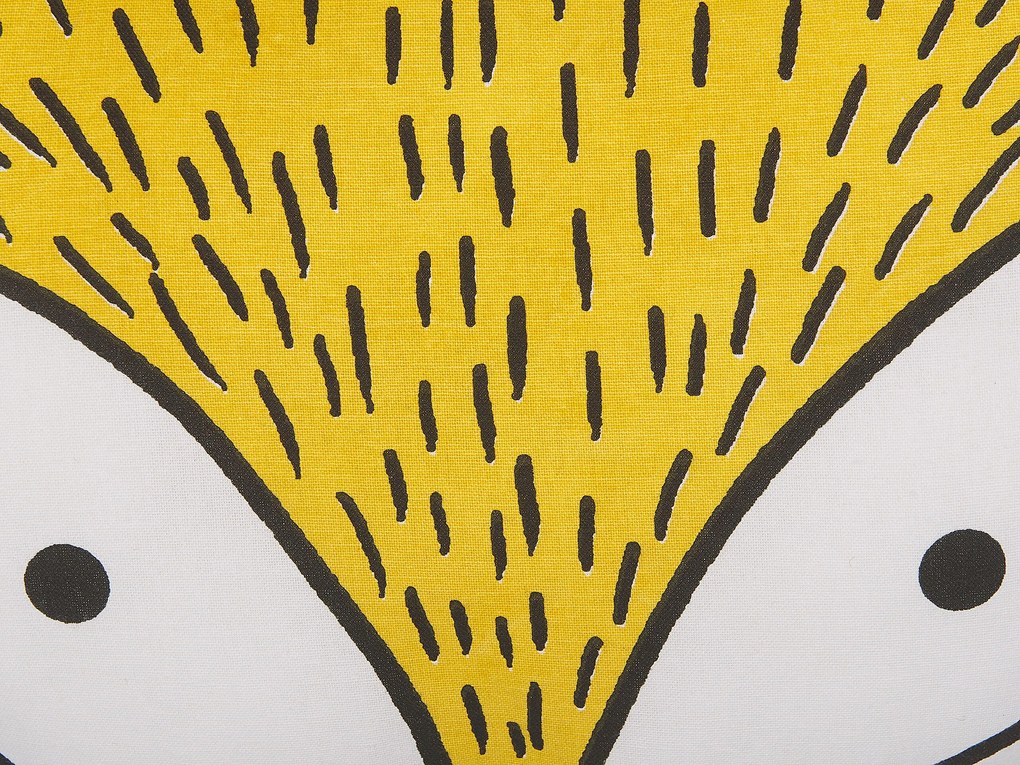 Vankúš pre deti 50 x 40 cm žltý VADODARA Beliani