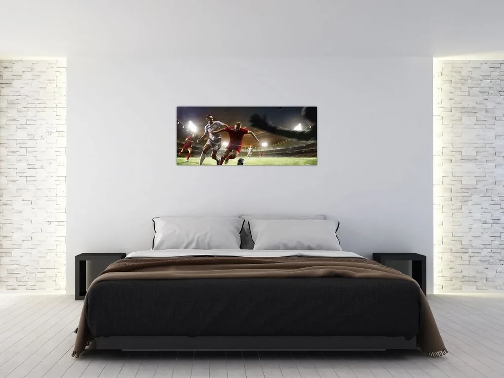 Obraz - Futbalisti v akcii (120x50 cm)