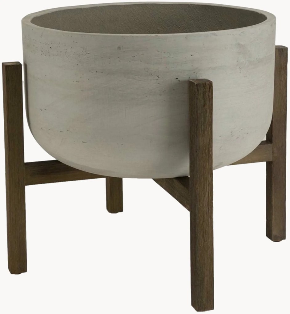 Záhradný obal na kvetináč s akáciovým stojanom Hector