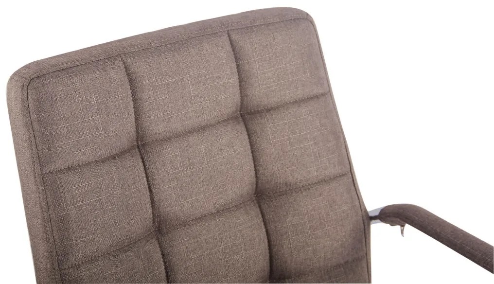 Kancelárska stolička Deli - látka - Sivo-hnedá (Taupe)