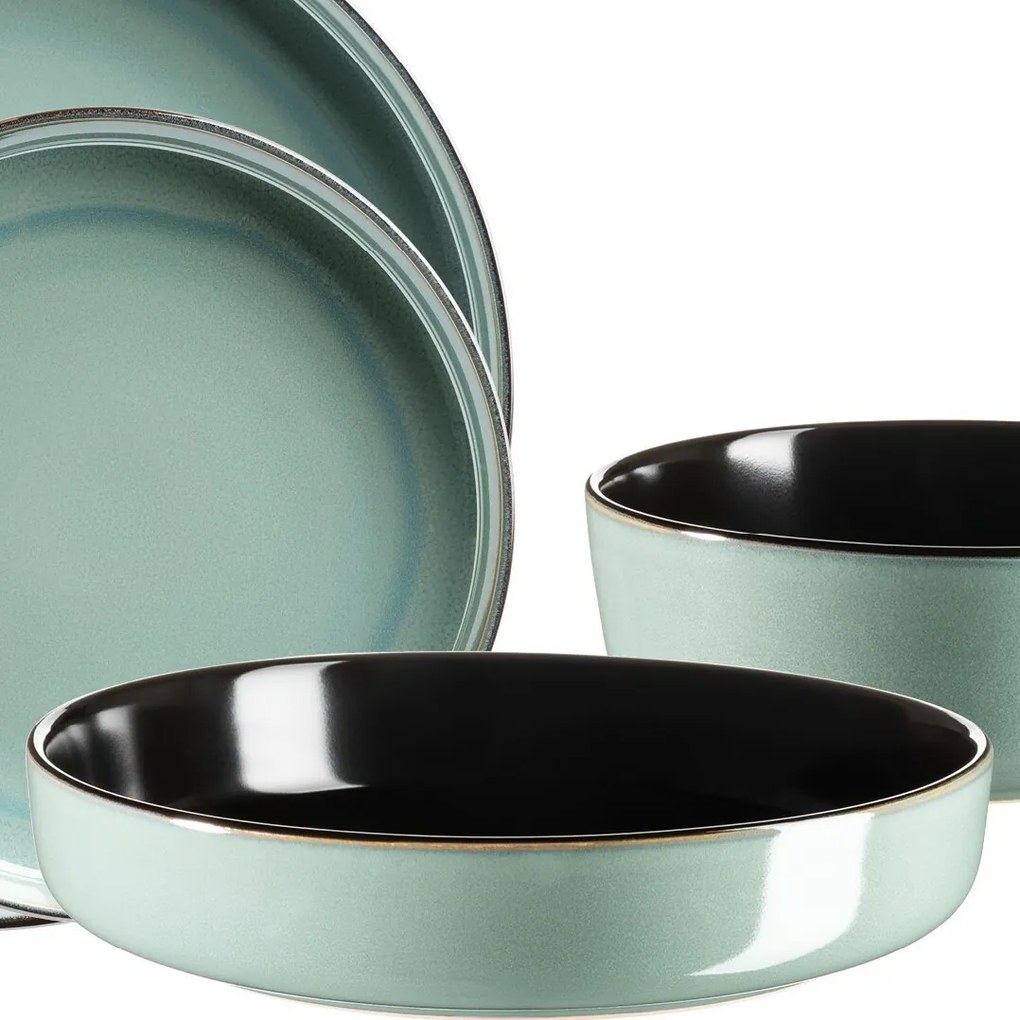 Mäser 10-dielna jedálenská súprava ALENIA, zelená