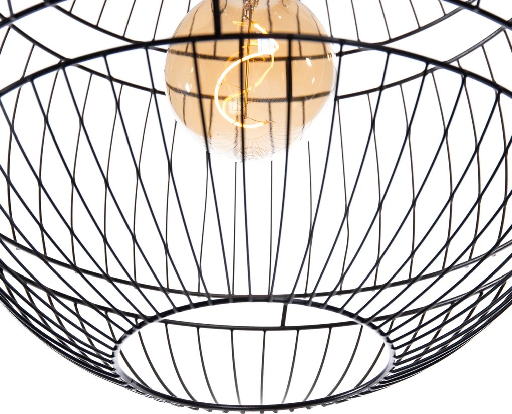 Moderné závesné svietidlo čierne 38 cm - Sphaera