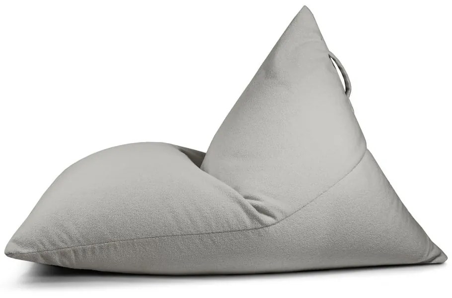 Svetlosivý sedací vak z textílie buklé Razzmatazz – SLOWDOWN