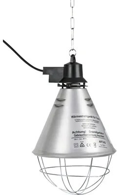 Infračervená lampa tepelný žiarič pre zvieratá s hliníkovým tienidlom ø 21 cm