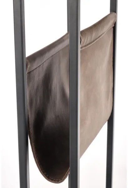 Odkladací stolík COMPACT 65x47 cm čierna/hnedá