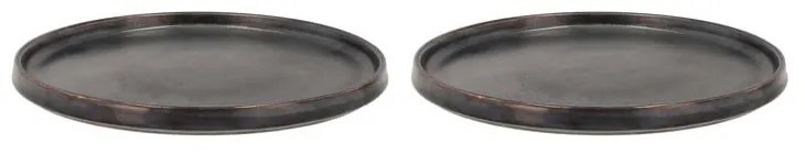 Čierne dezertné taniere v súprave 2 ks ø 20.8 cm Fjord - Villa Collection