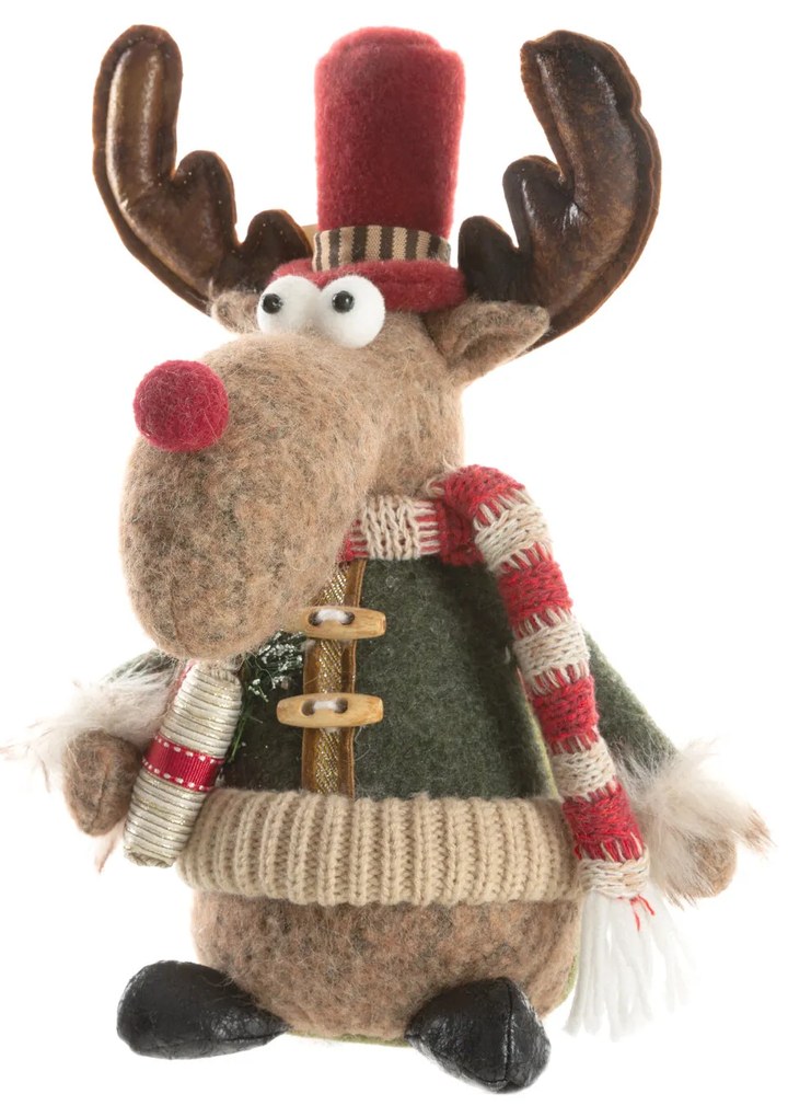 VIANOČNÁ FIGÚRKA REINDEER 29 CM VIACFAREBNÁ