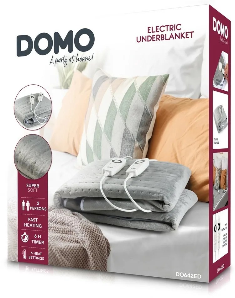 DOMO DO642ED elektrická vyhrievacia deka